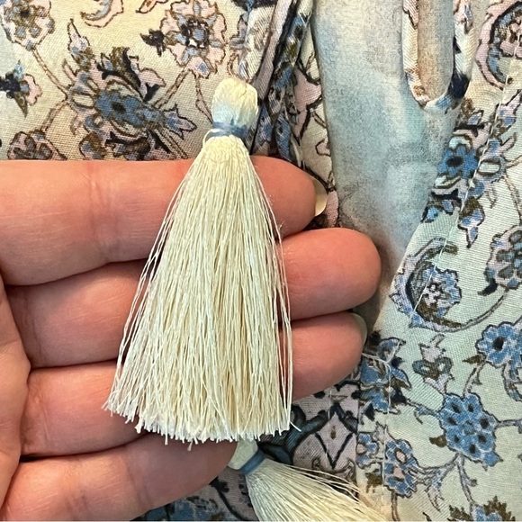 Roller Rabbit Odila Janni Dress Tiered Baby Doll Mini Pink Boho Print    Medium - Picture 5 of 11